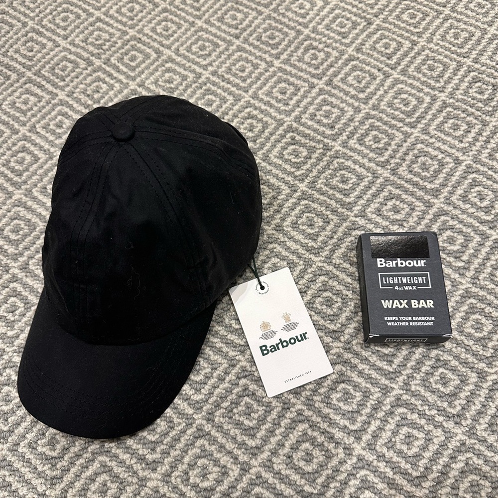 Barbour Waxed Hat - one size adjustable (bought in London)
